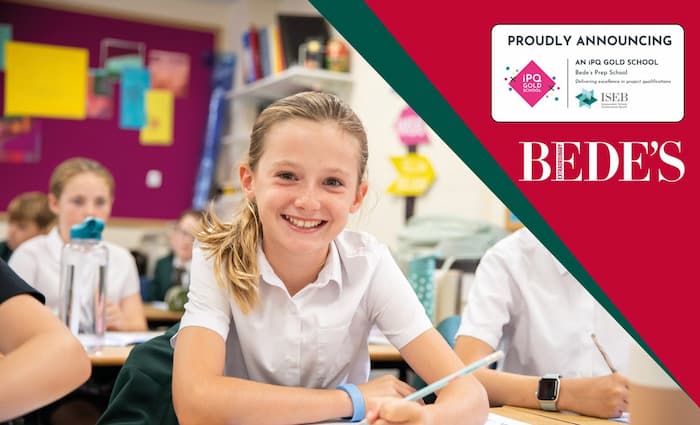 Bede's Prep Achieves iPQ Gold School Badge